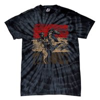 Retro Horse Riding Western Cowboy Tie-Dye T-Shirt