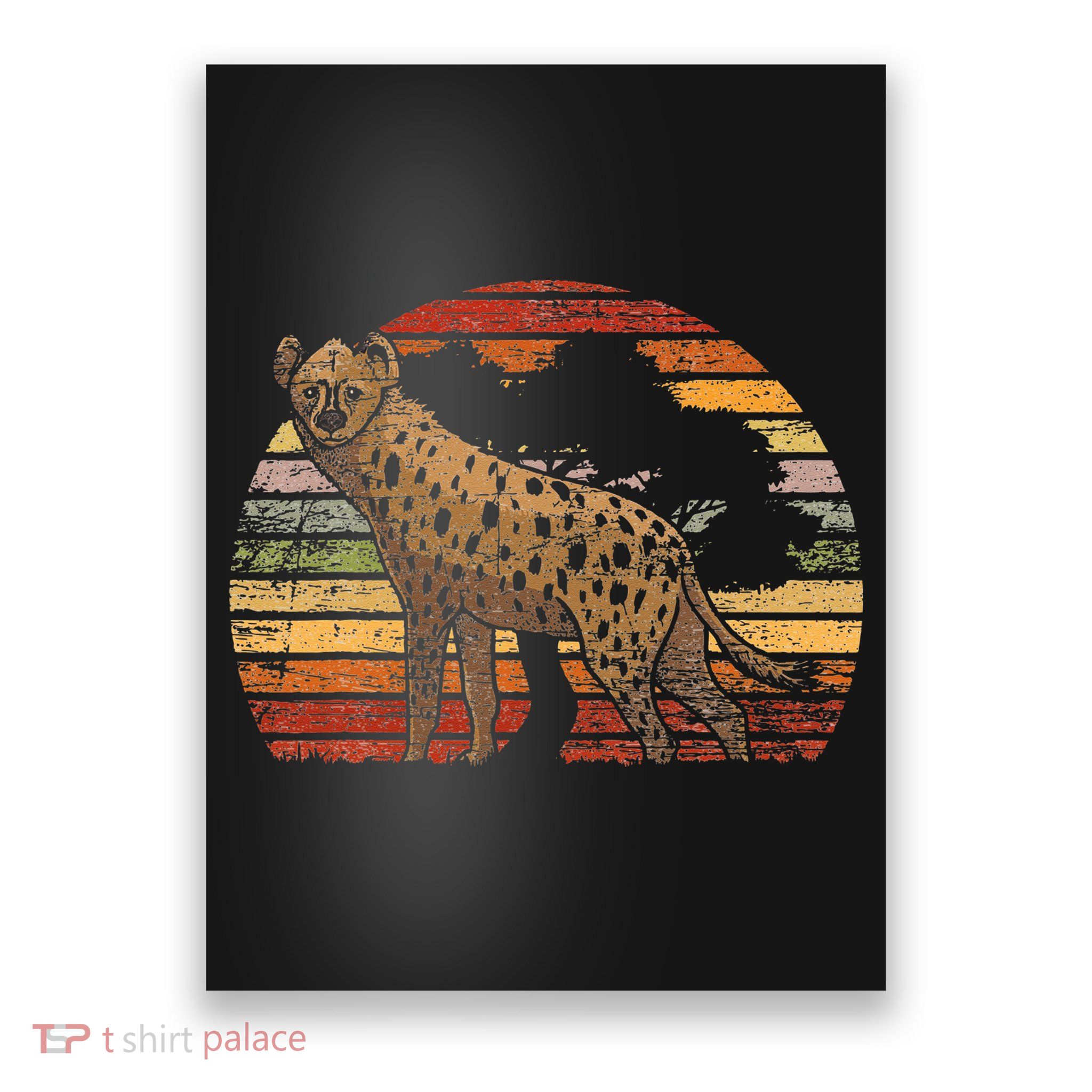 Retro Hyena Poster
