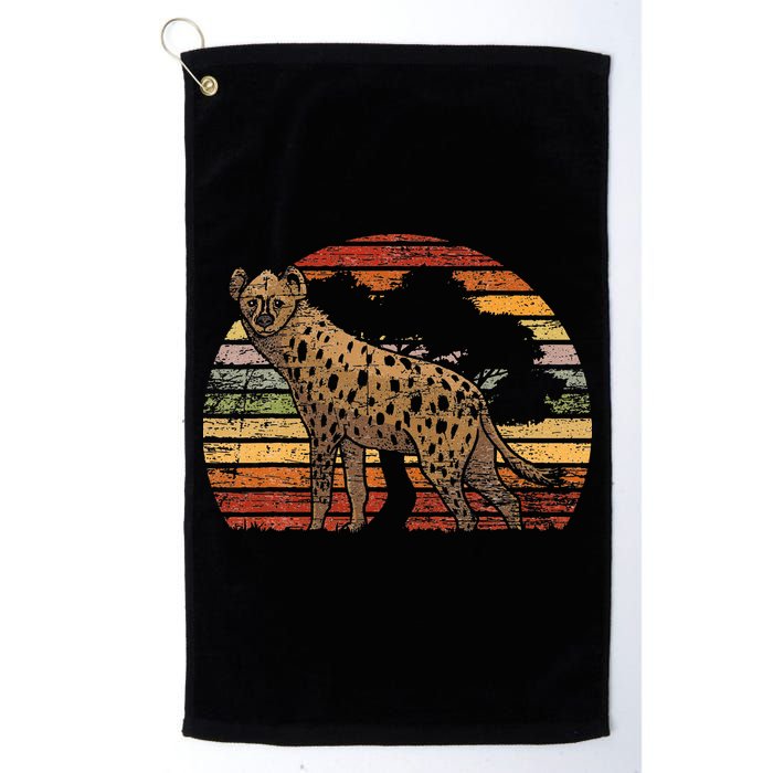 Retro Hyena Golf Towel