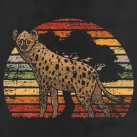 Retro Hyena Golf Towel