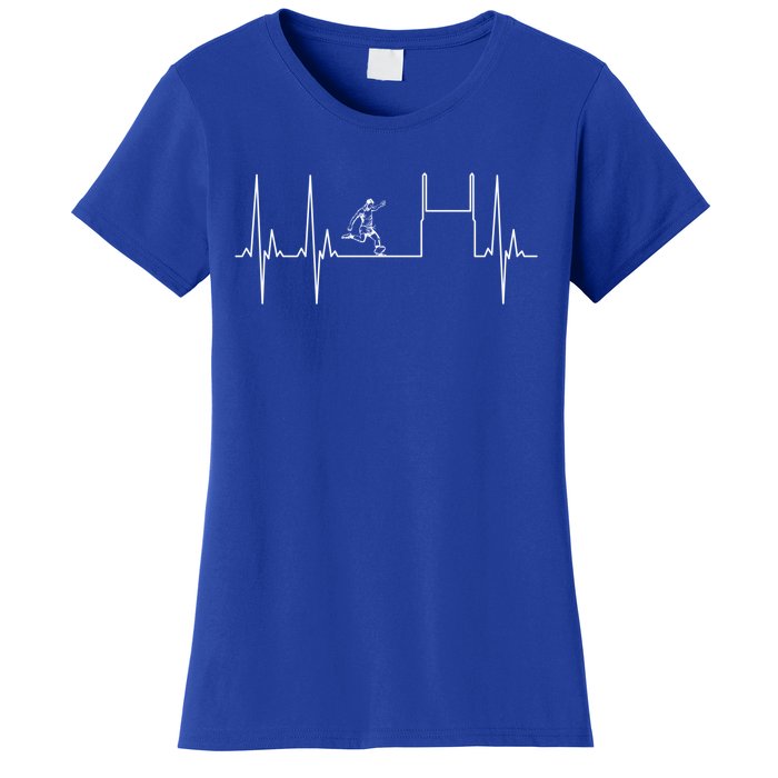 Rugby Heartbeat Rugby Player Fan Cool Gift Women's T-Shirt