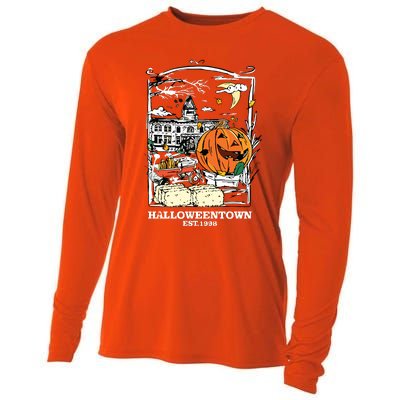 Retro Halloween Cooling Performance Long Sleeve Crew