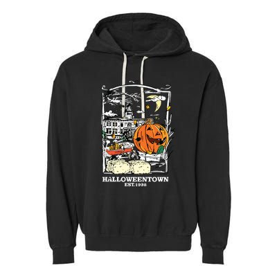 Retro Halloween Garment-Dyed Fleece Hoodie