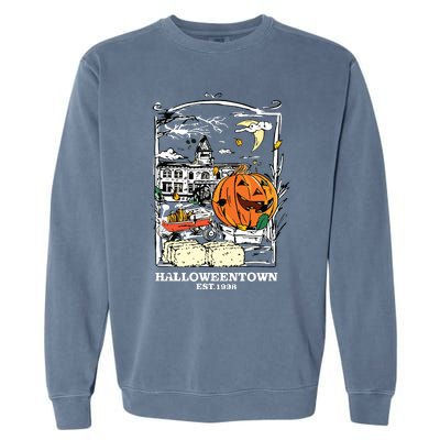 Retro Halloween Garment-Dyed Sweatshirt