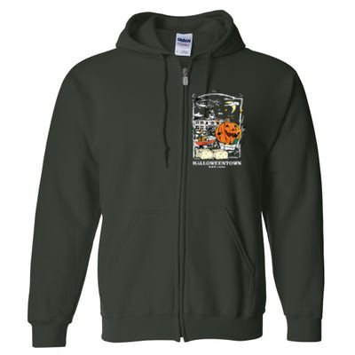 Retro Halloween Full Zip Hoodie