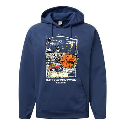 Retro Halloween Performance Fleece Hoodie