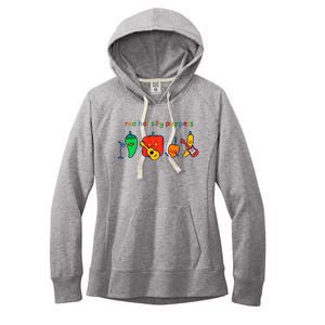 Red Hot Silly Peppers Funny Women's Fleece Hoodie