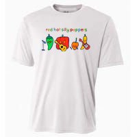 Red Hot Silly Peppers Funny Cooling Performance Crew T-Shirt