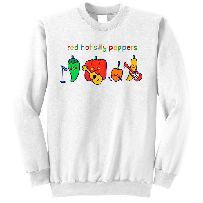 Red Hot Silly Peppers Funny Sweatshirt