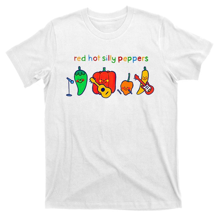 Red Hot Silly Peppers Funny T-Shirt