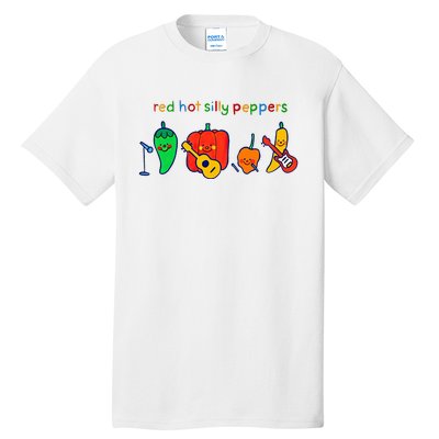 Red Hot Silly Peppers Funny Tall T-Shirt