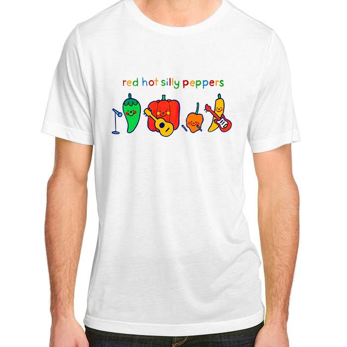 Red Hot Silly Peppers Funny Adult ChromaSoft Performance T-Shirt