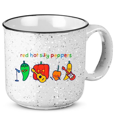 Red Hot Silly Peppers Funny 15oz Campfire Ceramic Mug