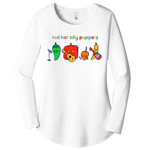 Red Hot Silly Peppers Funny Women's Perfect Tri Tunic Long Sleeve Shirt