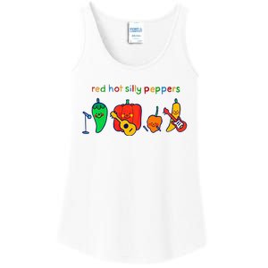 Red Hot Silly Peppers Funny Ladies Essential Tank