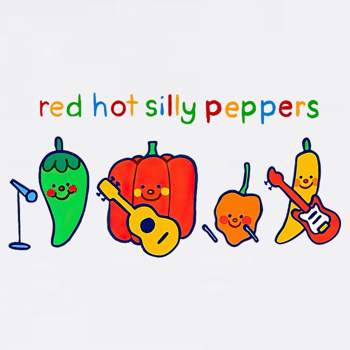 Red Hot Silly Peppers Funny Flatbill Hat