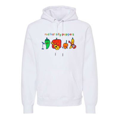 Red Hot Silly Peppers Funny Premium Hoodie