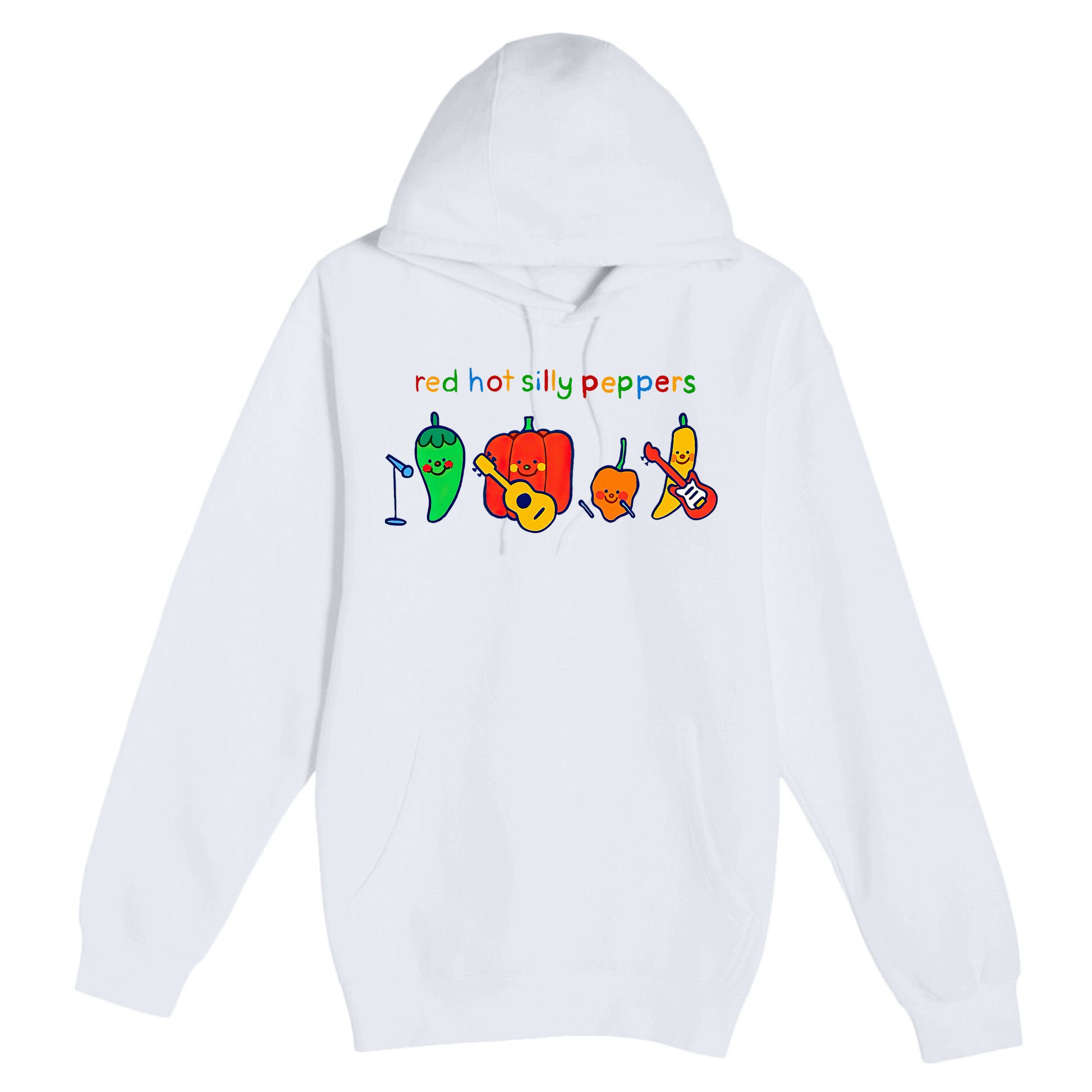 Red Hot Silly Peppers Funny Premium Pullover Hoodie