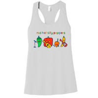 Red Hot Silly Peppers Funny Women's Racerback Tank