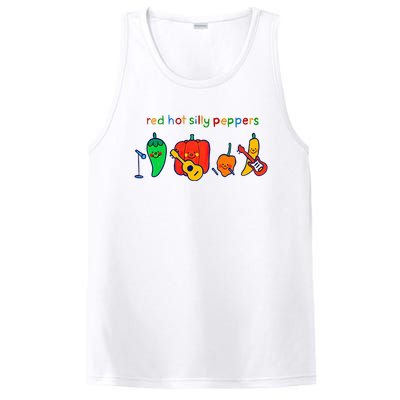 Red Hot Silly Peppers Funny PosiCharge Competitor Tank