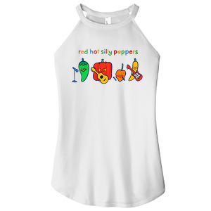 Red Hot Silly Peppers Funny Women's Perfect Tri Rocker Tank