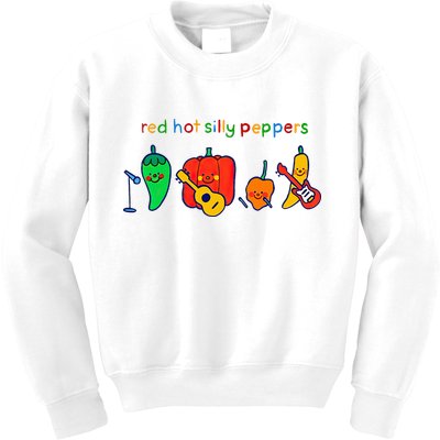Red Hot Silly Peppers Funny Kids Sweatshirt