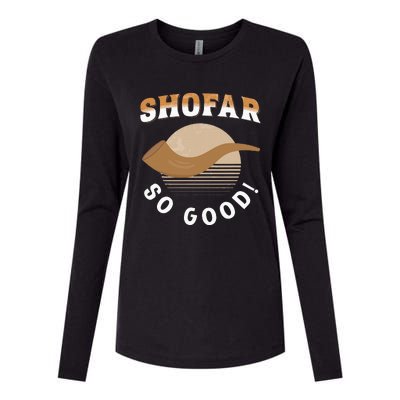 Rosh Hashanah Shofar Jewish New Year Holiday Womens Cotton Relaxed Long Sleeve T-Shirt