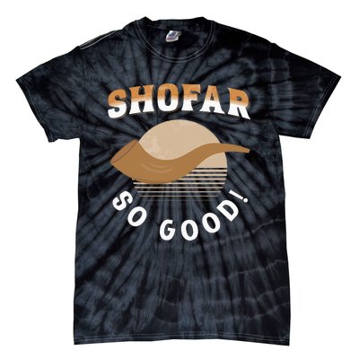 Rosh Hashanah Shofar Jewish New Year Holiday Tie-Dye T-Shirt