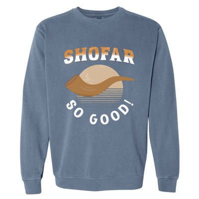 Rosh Hashanah Shofar Jewish New Year Holiday Garment-Dyed Sweatshirt