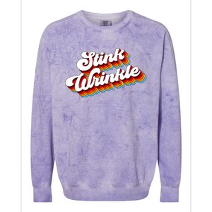 Retro Humor Stink Wrinkle Colorblast Crewneck Sweatshirt