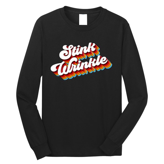 Retro Humor Stink Wrinkle Long Sleeve Shirt