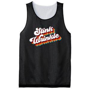 Retro Humor Stink Wrinkle Mesh Reversible Basketball Jersey Tank