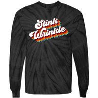 Retro Humor Stink Wrinkle Tie-Dye Long Sleeve Shirt