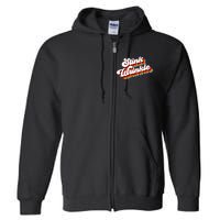 Retro Humor Stink Wrinkle Full Zip Hoodie