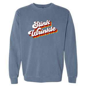 Retro Humor Stink Wrinkle Garment-Dyed Sweatshirt