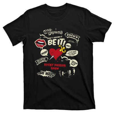 Rocky Horror Show Icons And Quotes T-Shirt