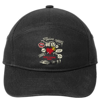 Rocky Horror Show Icons And Quotes 7-Panel Snapback Hat