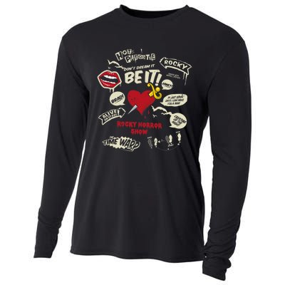 Rocky Horror Show Icons And Quotes Cooling Performance Long Sleeve Crew