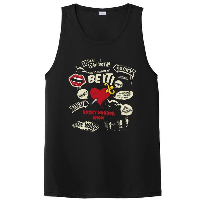 Rocky Horror Show Icons And Quotes PosiCharge Competitor Tank