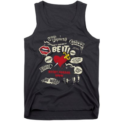 Rocky Horror Show Icons And Quotes Tank Top