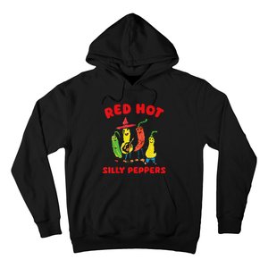 Red Hot Silly Peppers Fun Design Hoodie