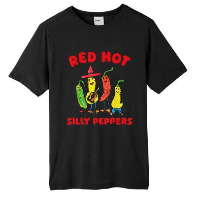 Red Hot Silly Peppers Fun Design Tall Fusion ChromaSoft Performance T-Shirt