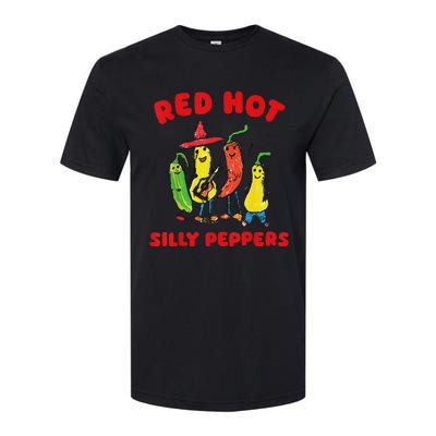 Red Hot Silly Peppers Fun Design Softstyle® CVC T-Shirt