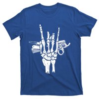 Rock Hand Skeleton Barber Hairstylist Hairdresser Cute Gift T-Shirt