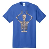 Retro Halloween Skeleton Hands Heart Costume Gift Tall T-Shirt