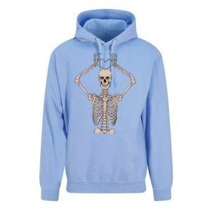 Retro Halloween Skeleton Hands Heart Costume Gift Unisex Surf Hoodie