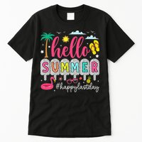 Retro Hello Summer Happy Last Day Of School Teacher Student Tall T-Shirt