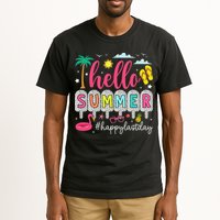 Retro Hello Summer Happy Last Day Of School Teacher Student Tall T-Shirt
