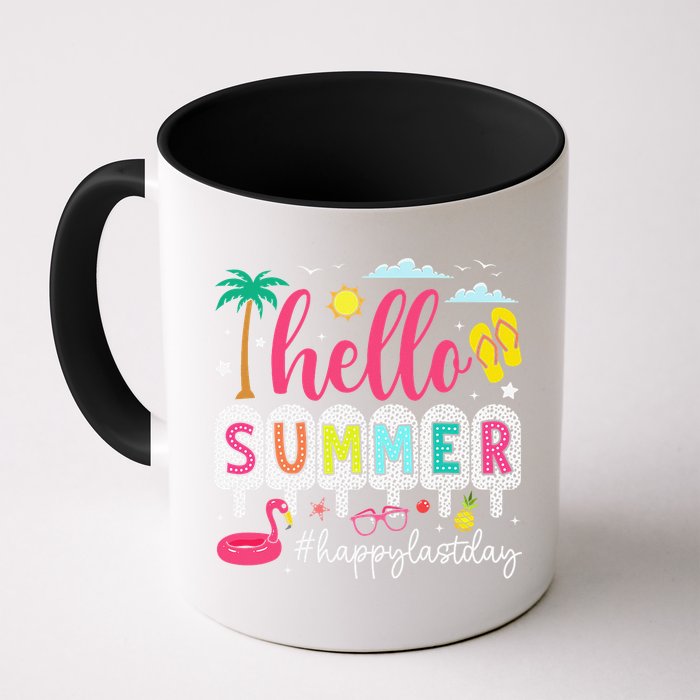 Retro Hello Summer Happy Last Day Of School Teacher Student Mug