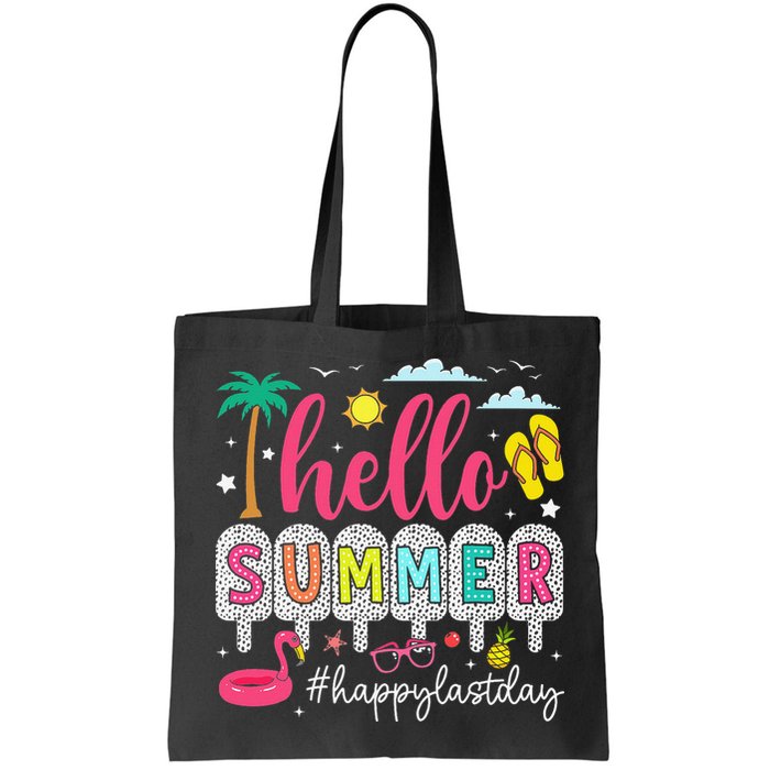 Retro Hello Summer Happy Last Day Of School Teacher Student Bag